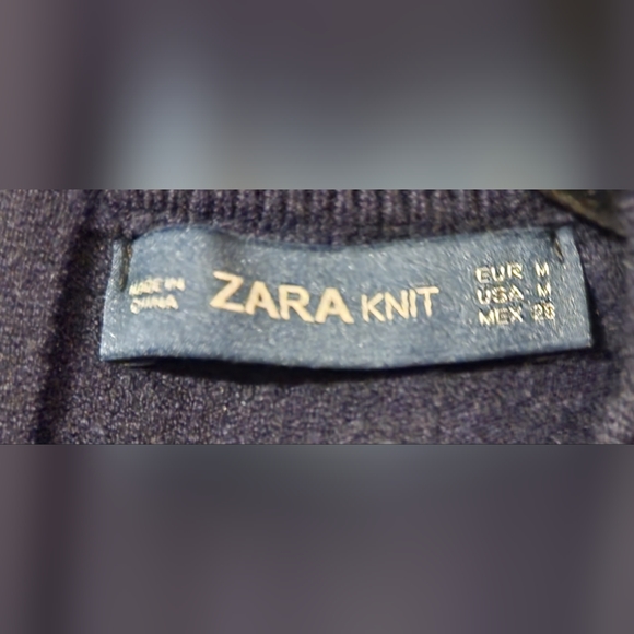 Zara Sheath Mini Dress Navy Blue Size M - Picture 3 of 3